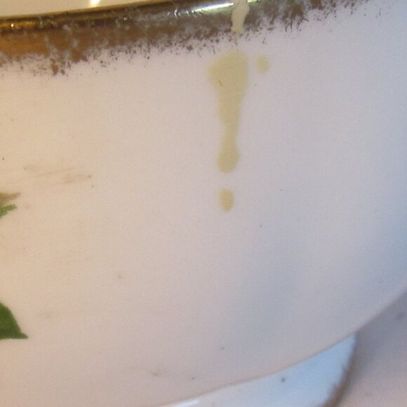 Vintage Queen Anne Lady Sylvia Creamer and Sugar Bowl, Roses, Brushed Gold  B773 - Picture 5 of 9